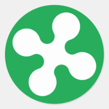 Lombardy, Italy Round Sticker