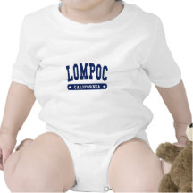 Lompoc California College Style tee shirts