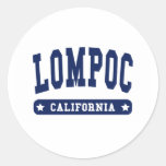 Lompoc California College Style tee shirts Stickers