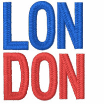 London 6 Embroidered Basic T-Shirt