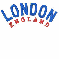 London 9 Embroidered White Polo T-Shirt