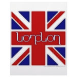 'London' ambigram on UK flag letterhead