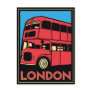 London Art Deco Poster Postcard