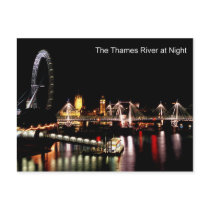 london at night postcard