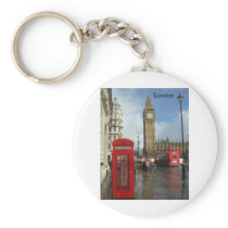 London Big Ben Phone box (by St.K) Key Chains