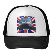 London Black Taxi Cab Trucker Hats