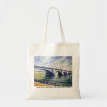 London Bridge by Alfred Zwiebel Canvas Bags