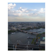 London Bridge from the London Eye Custom Letterhead