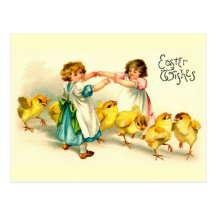 London Bridge Happy Easter Cute Vintage Post Cards