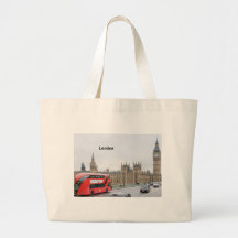 London Bus & Big Ben (St.K) Canvas Bag