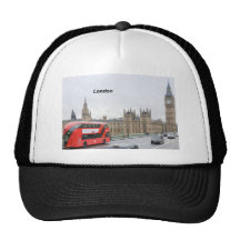 London Bus & Big Ben (St.K) Mesh Hats