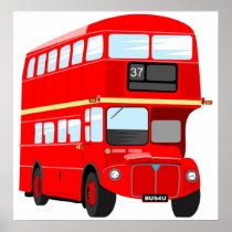 London Bus Posters