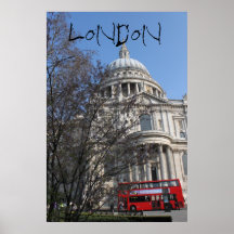 London Bus Poster