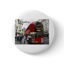 London bus (St.K) Pinback Buttons