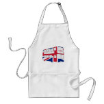 London Bus with Union Jack t shirts and gifts Apron