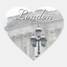 London England Heart Sticker
