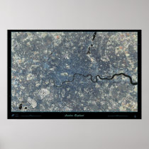 London, England satellite poster