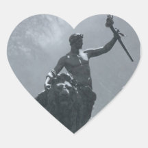 London England Statues Sticker