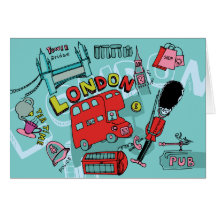 London ~ England United Kingdom Travel Art Card
