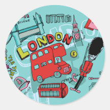 London ~ England United Kingdom Travel Art Stickers