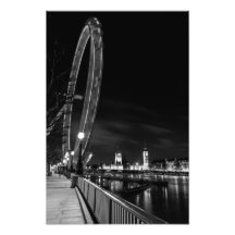 London Eye And Thames View Photographic Print