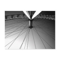 London Eye Black and white Postcard