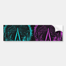London Eye Collage Bumper Sticker