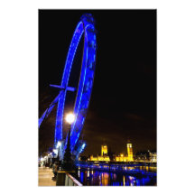 London Eye night view Art Photo