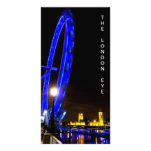 London Eye night view Custom Photo Card