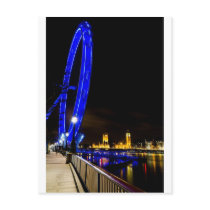 London Eye night view Postcard