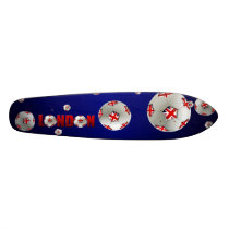 London Love Football fans British Flag Custom Skateboard