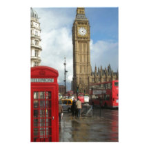 London Phone box & Big Ben (St.K) Stationery Design