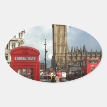 London Phone box & Big Ben (St.K) Stickers