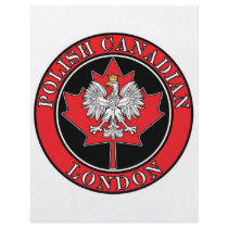 London Polish Round Canadian Leaf Personalized Flyer