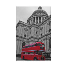 London Red Routemaster Bus Canvas Prints