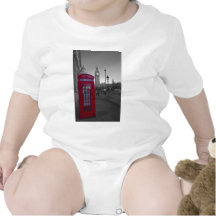 London Red Telephone box Bodysuits