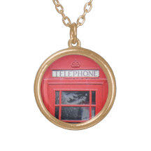 London Red Telephone Box Custom Necklace