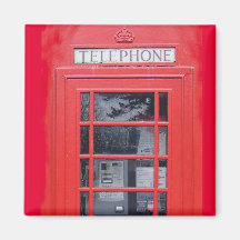 London Red Telephone Box Fridge Magnets