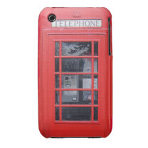 London Red Telephone Box iPhone 3 Cover