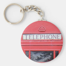 London Red Telephone Box Key Chain