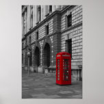 London Red Telephone box Poster