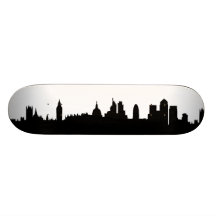 London skyline silhouette cityscape skateboard decks