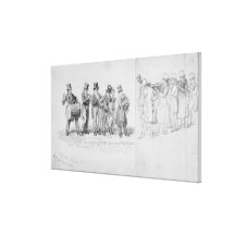 London Street Musicians, c.1820-30 Canvas Prints
