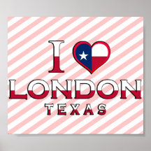 London, Texas Print