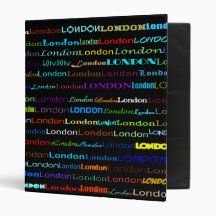 London Text Design I 1" Binder