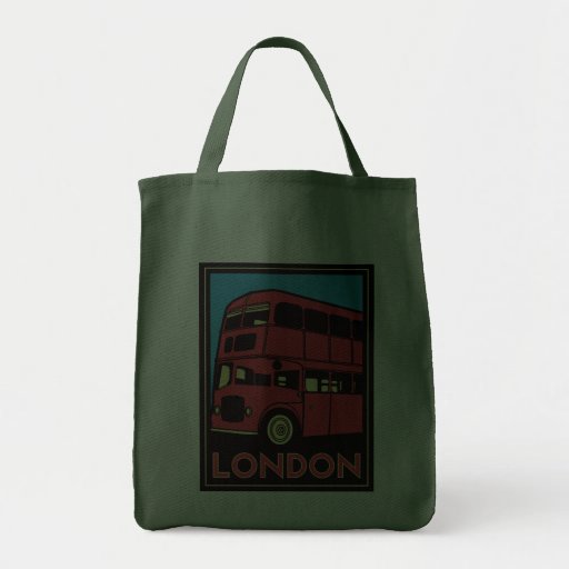 london westminster england art deco retro poster tote bag