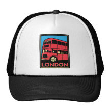london westminster england art deco retro poster mesh hat