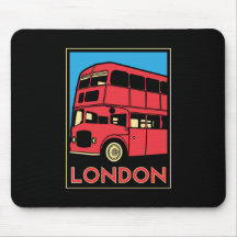 london westminster england art deco retro poster mouse pads