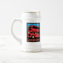 london westminster england art deco retro poster coffee mugs