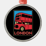 london westminster england art deco retro poster christmas ornament